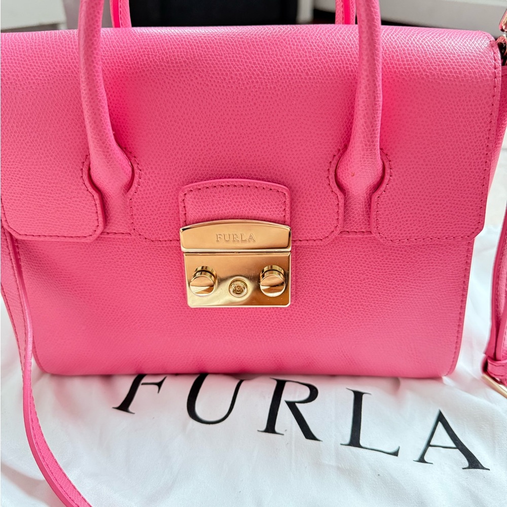 Furla Pink Leather Handbag
